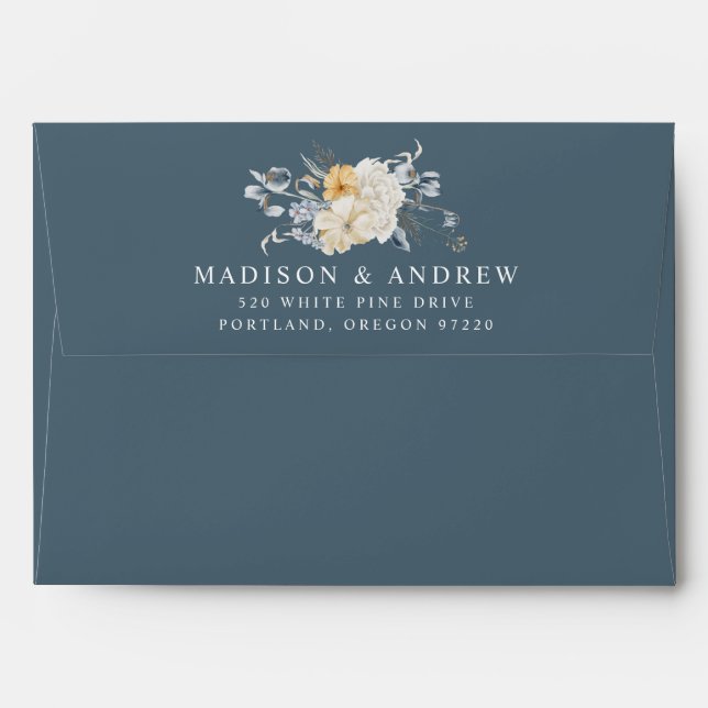 Wildflower Meadow Pre-Printed Return Address Envelope (Back (Top Flap))