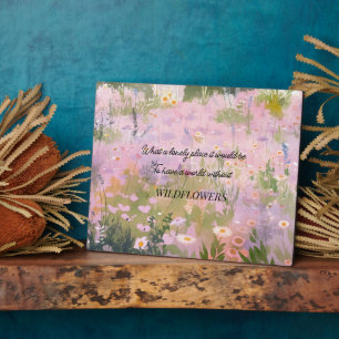 Wildflower Meadow Quote Plaque