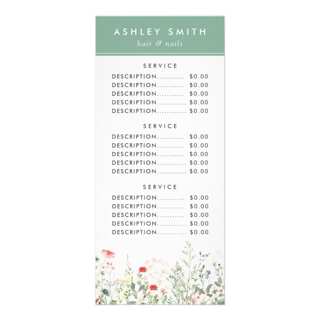 Wildflower Meadow Rack Card (Front)