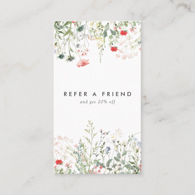 Wildflower Meadow Referral Card (Front)
