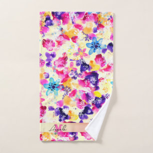 Wildflower Meadow Shabby Flowers Bath Towel Set