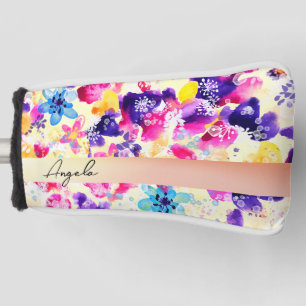 Wildflower Meadow Shabby Flowers Golf Head Cover