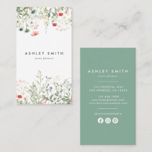 Wildflower Meadow Social Media Business Card