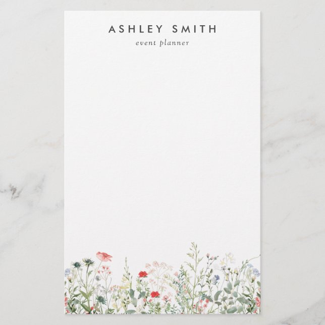 Wildflower Meadow Stationery (Front)