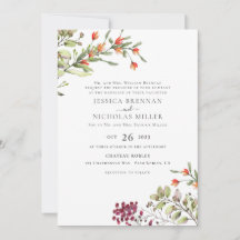 Wildflower Meadow Traditional Wedding Invitation