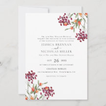 Wildflower Meadow Traditional Wedding Invitation