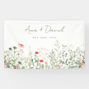 Wildflower Meadow Wedding Banner
