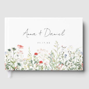 Wildflower Meadow Wedding Guest Book