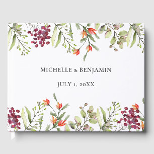 Wildflower Meadow Wedding Guest Book