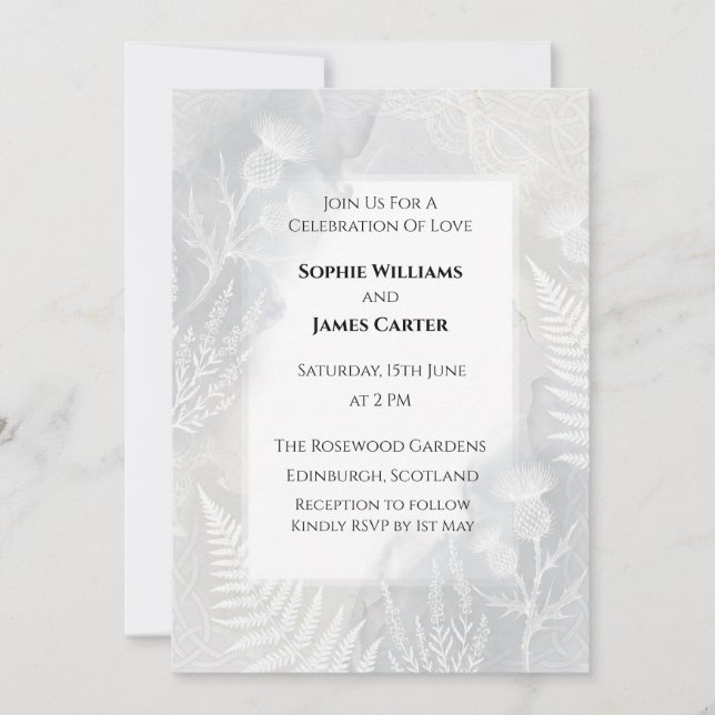Wildflower Meadow Wedding Invitation (Front)