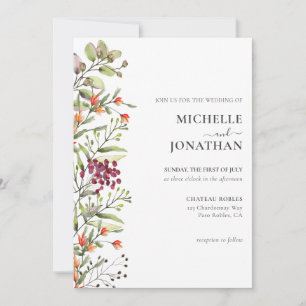 Wildflower Meadow Wedding Invitation