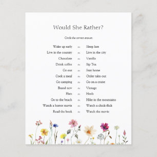 Wildflower Meadow Would She Rather Game