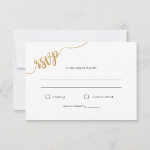 Wildflower meal choice song request RSVP card