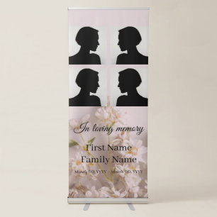 Wildflower memorial collage retractable banner
