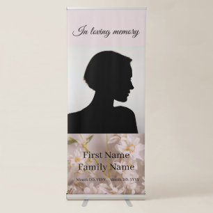 Wildflower memorial retractable banner