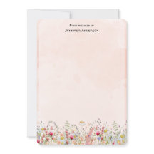 Wildflower Modern Botanical Floral Personalised