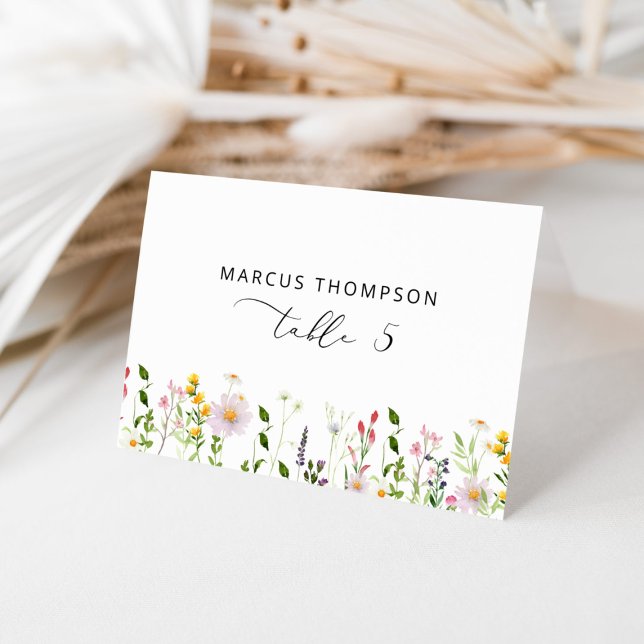 Wildflower modern Calligraphy place cards (Creator Uploaded)