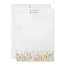 Wildflower Modern Floral Botanical Personalised