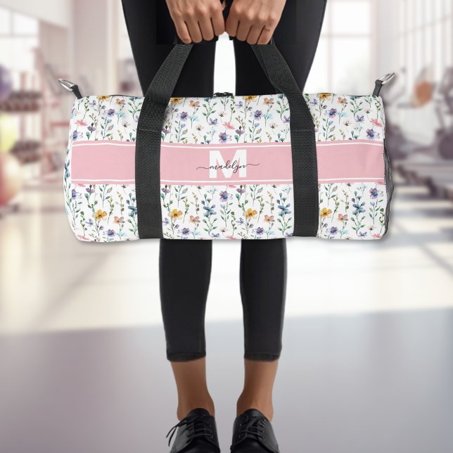 Wildflower Monogram Duffle Bag (Wildflower Monogram Duffle Bag)