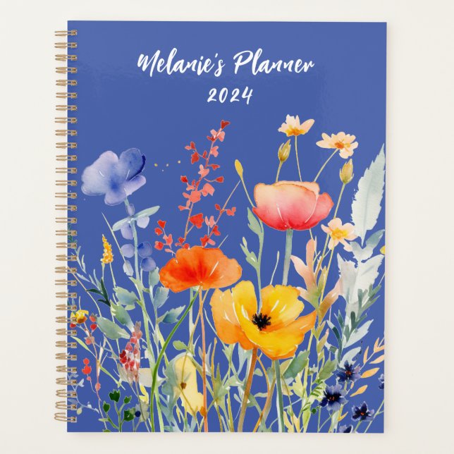 Wildflower Monthly Planner Personalised (Front)
