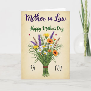 Wildflower Mothers Greeting Card