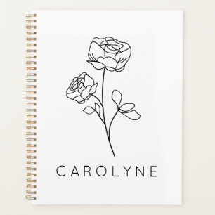 Wildflower Name Personalized Planner
