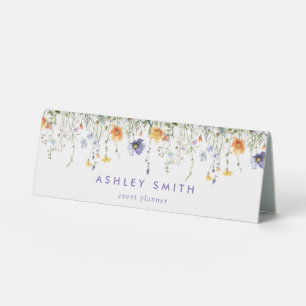 Wildflower Name Plate Desk Sign
