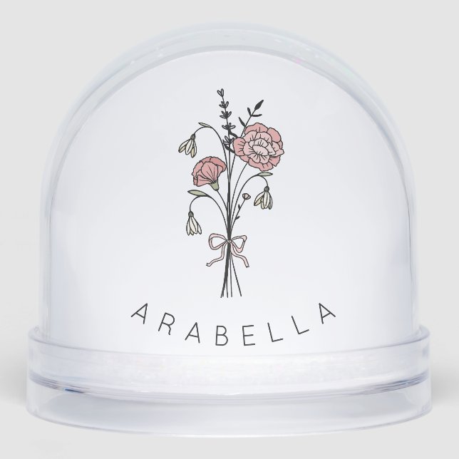 Wildflower  Name  Snowglobe (Front)