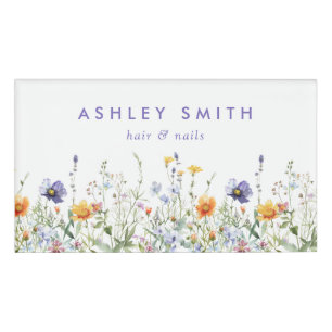 Wildflower Name Tag
