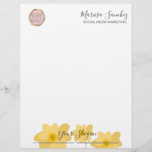 Wildflower Name Your Logo Letterhead