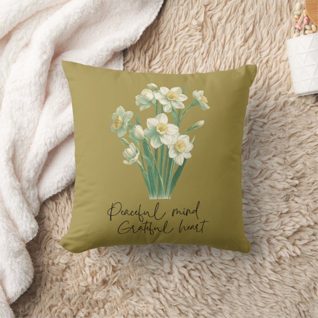 Wildflower Narcissus  Cushion (Blanket)