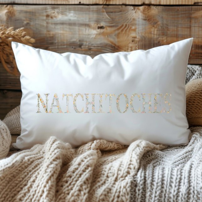Wildflower Natchitoches Louisiana State Lumbar Cushion (Creator Uploaded)