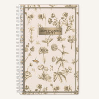 Wildflower Notebook Little Bee Beekeeper Gardeners