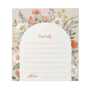Wildflower Notecards Notepad