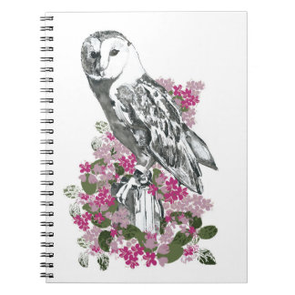 Wildflower Owl  Notebook