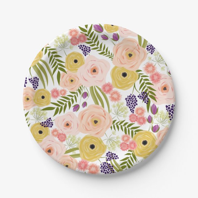 Wildflower Paper Plates (Front)