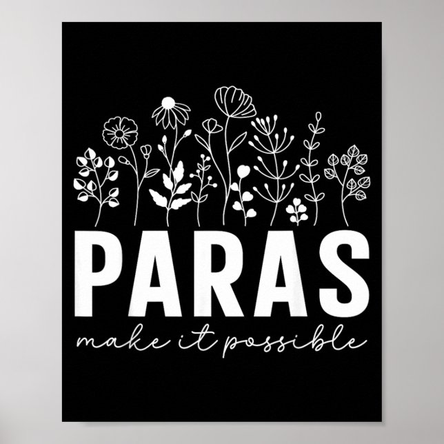 Wildflower Paras Make Possible Paraprofessional Poster (Front)