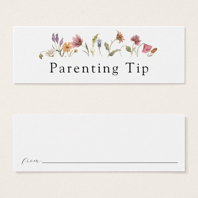 Wildflower Parenting Tip Card (Front & Back)