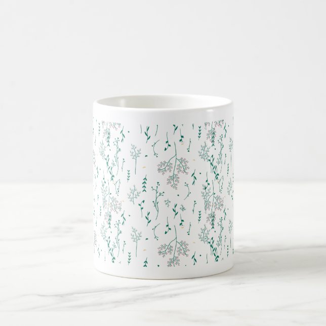 Wildflower pattern  coffee mug (Center)