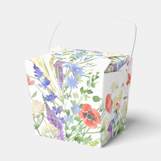 Wildflower Pattern Favour Box (Front Side)