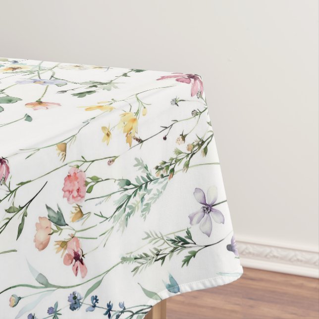 Wildflower Pattern Tablecloth (In Situ)
