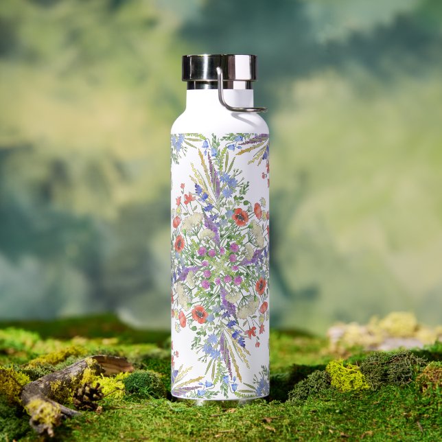 Wildflower Pattern Water Bottle (Outdoor)