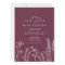 Wildflower Periwinkle Wedding Invitation