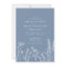 Wildflower Periwinkle Wedding Invitation