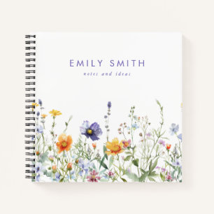 Wildflower Personalised Notebook