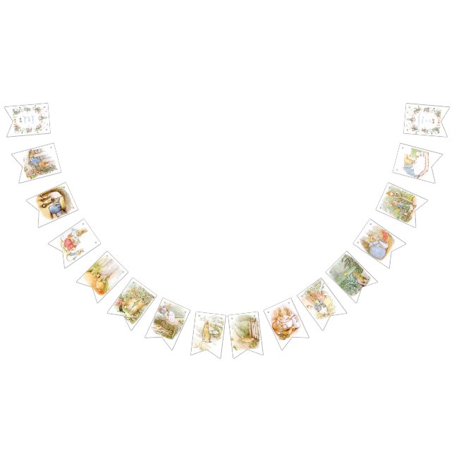 Wildflower Peter the Rabbit Baby Shower bunting  (All)