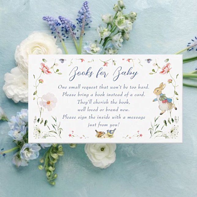 Wildflower Peter the Rabbit Books for Baby Enclosure Card (Creator Uploaded)