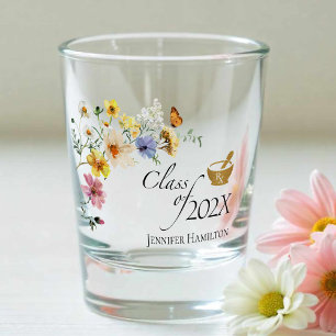 Wildflower Pharmacy School   Class of Graduation Shot Glass