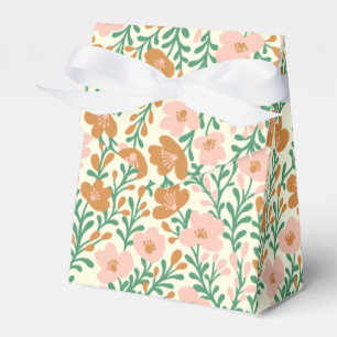 Wildflower Pink Blooms Floral Baby Shower Custom Favour Box