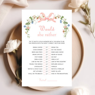 Wildflower Pink Bow Would She Rather Game